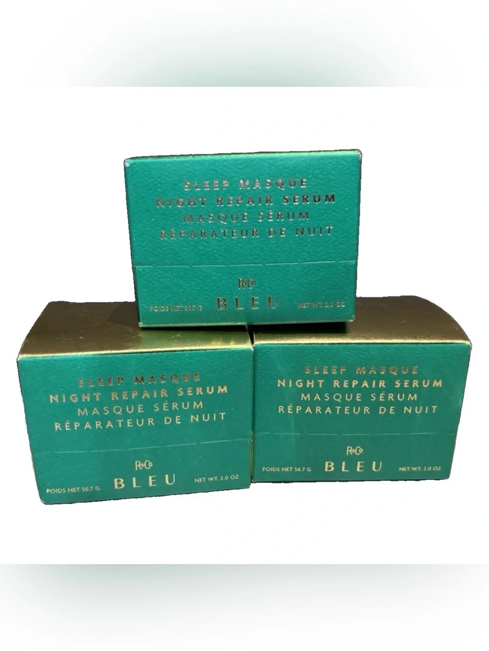 NIB R+Co BLEU Sleep Masque Night Repair Serum 2oz Bundle of 3 Unboxed/Brand NEW